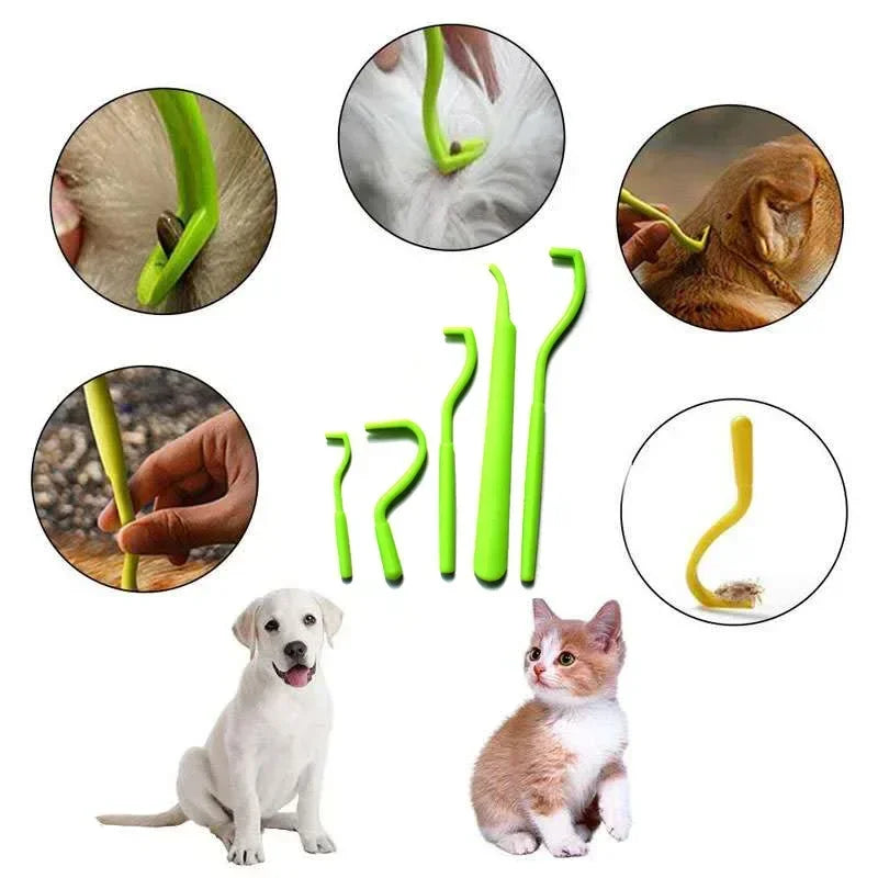 3Pack Flea Remover Hook Tick Remover Tweezer Tick Pull Pet Cat Dog Tick Clamp Accessaries Pet Mite Flea Extractor Dog Accessarie
