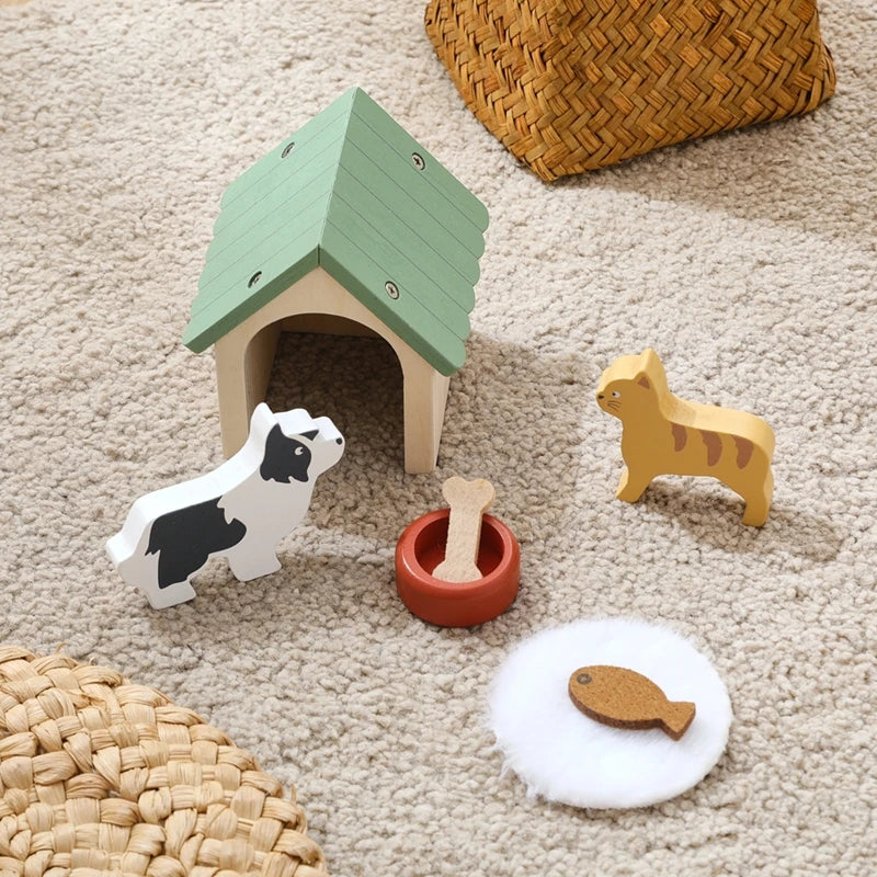 Toy House Accessories Pet Set Great Pet Play Set For Dollhouses Fun Games That Encourage Creativity And Imagination in Children