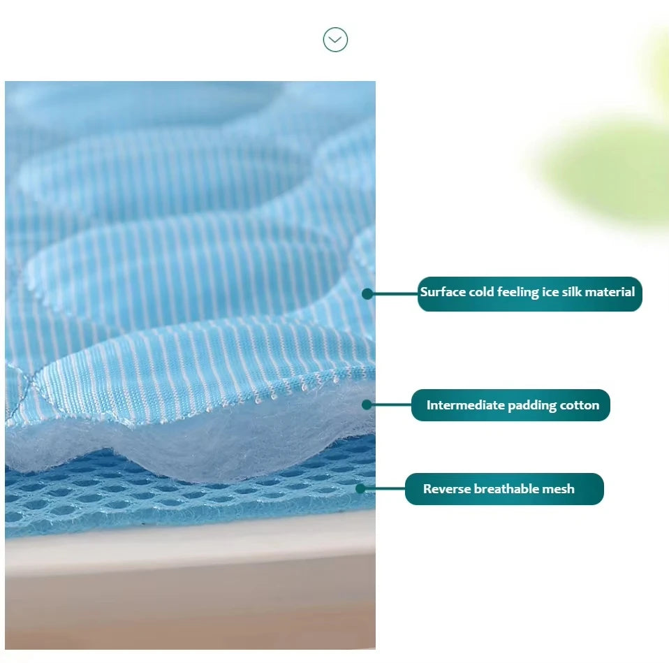 Pet Summer Cooling Ice Mat Breathable Washable Durable Rest Sofa Pad For Small Medium Large Dogs Cats Indoor Outdoor Vehicle Use