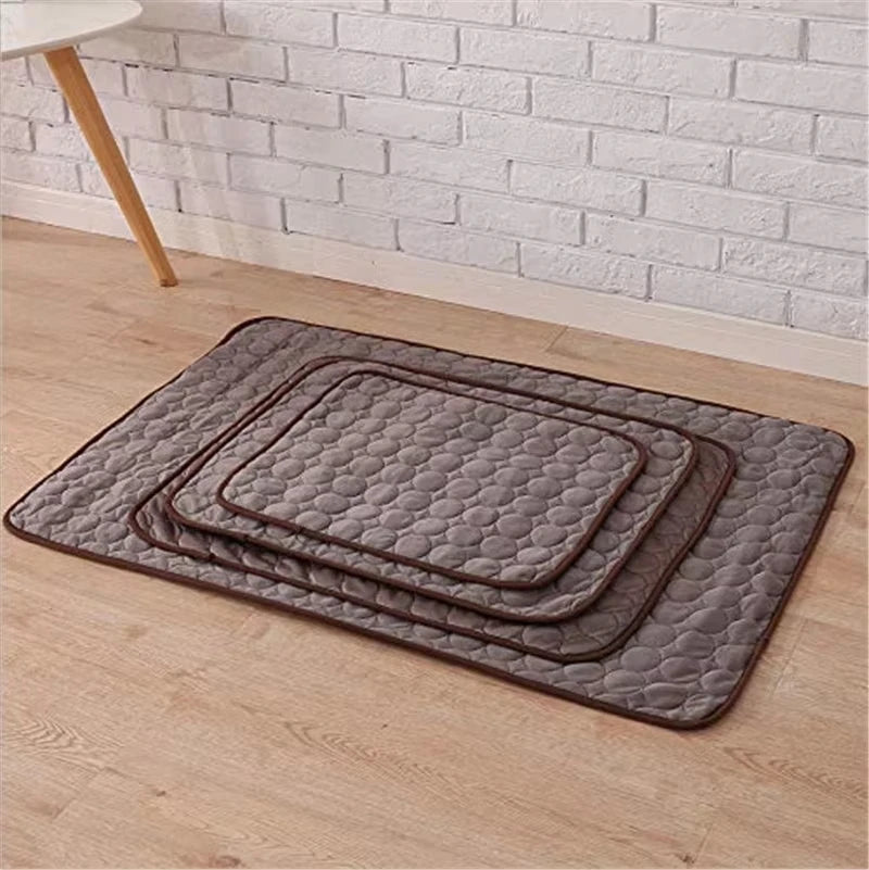 Pet Summer Cooling Ice Mat Breathable Washable Durable Rest Sofa Pad For Small Medium Large Dogs Cats Indoor Outdoor Vehicle Use