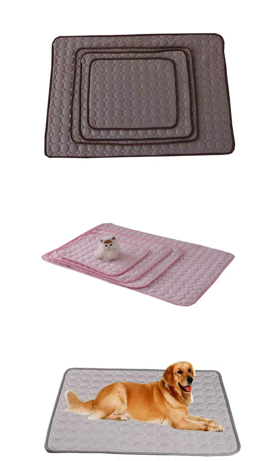 Pet Summer Cooling Ice Mat Breathable Washable Durable Rest Sofa Pad For Small Medium Large Dogs Cats Indoor Outdoor Vehicle Use