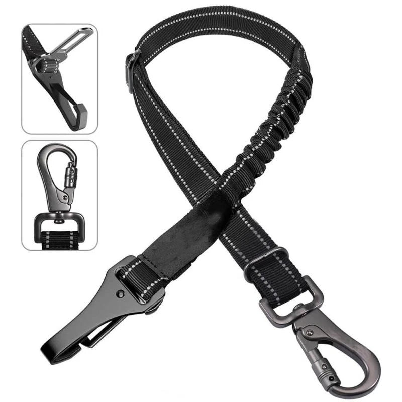Adjustable Pet Dog Car Seat Belt  Safety Leash Vehicle Belts Reflective Nylon Rope Harness Dog Accessories for Small Large Dogs
