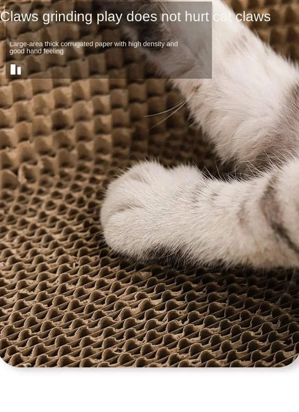 Cat Scratching Board Protect Furniture Grinding Claw Toys Oval Corrugated Paper Wear-resistant Cat Nest Cat Accessories