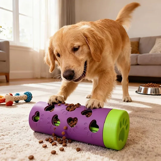Interactive Detachable Pet Slow Feeder Treat Dispenser | Bite-Resistant Chew Toy for Dogs & Cats, Indoor-Outdoor Use