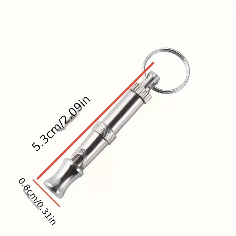 1/2Pcs Dog Whistle To Stop Barking, Adjustable Sound Pitch Dog Whistle With Keychain, Professional Recall Pet Puppy Cat Dog