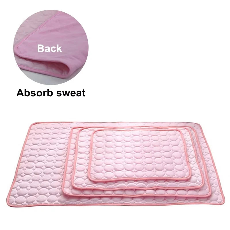 Pet Summer Cooling Ice Mat Breathable Washable Durable Rest Sofa Pad For Small Medium Large Dogs Cats Indoor Outdoor Vehicle Use