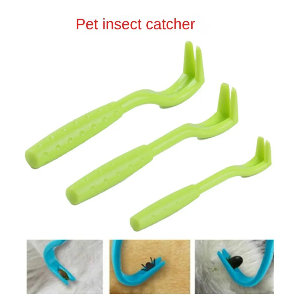 Flea Remover Hook Tick Removal Tweezer Ticks Pull Pet Cat Dog Accessaries Scratching Extractor Mite Tweezers Comb Louses Pliers