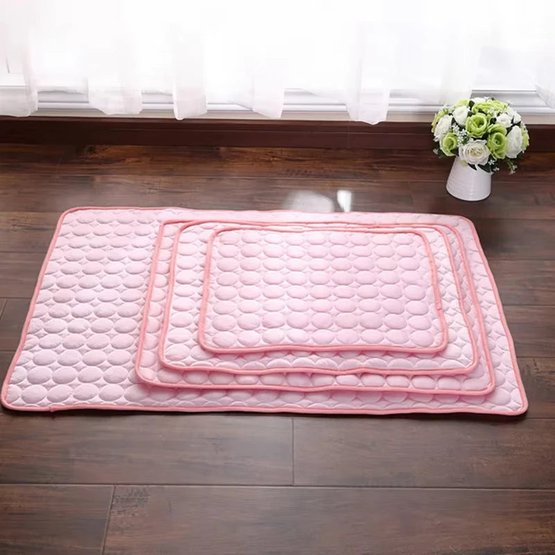 Pet Summer Cooling Ice Mat Breathable Washable Durable Rest Sofa Pad For Small Medium Large Dogs Cats Indoor Outdoor Vehicle Use