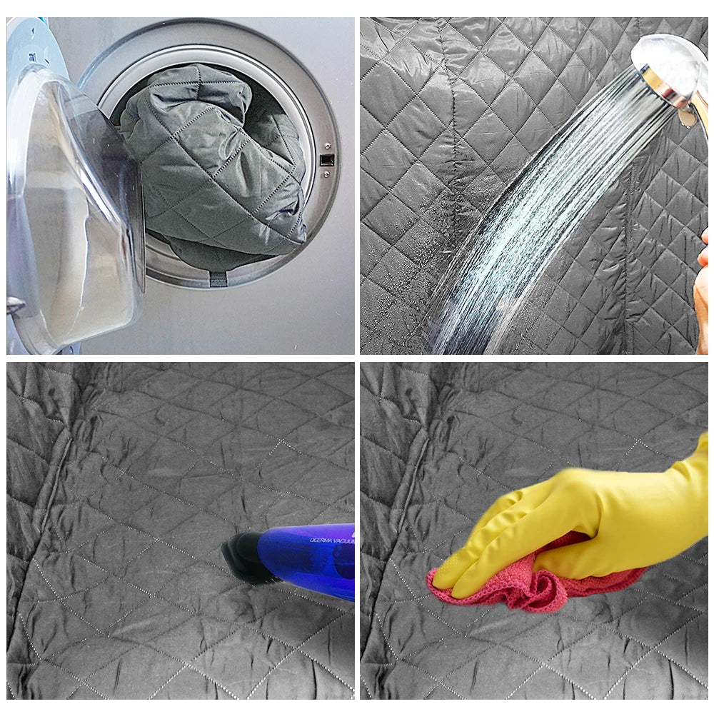 Dog Carriers Waterproof Rear Back Pet Dog Car Seat Cover Mats Hammock Protector with Safety Belt for Car and Large SUVs, Trucks