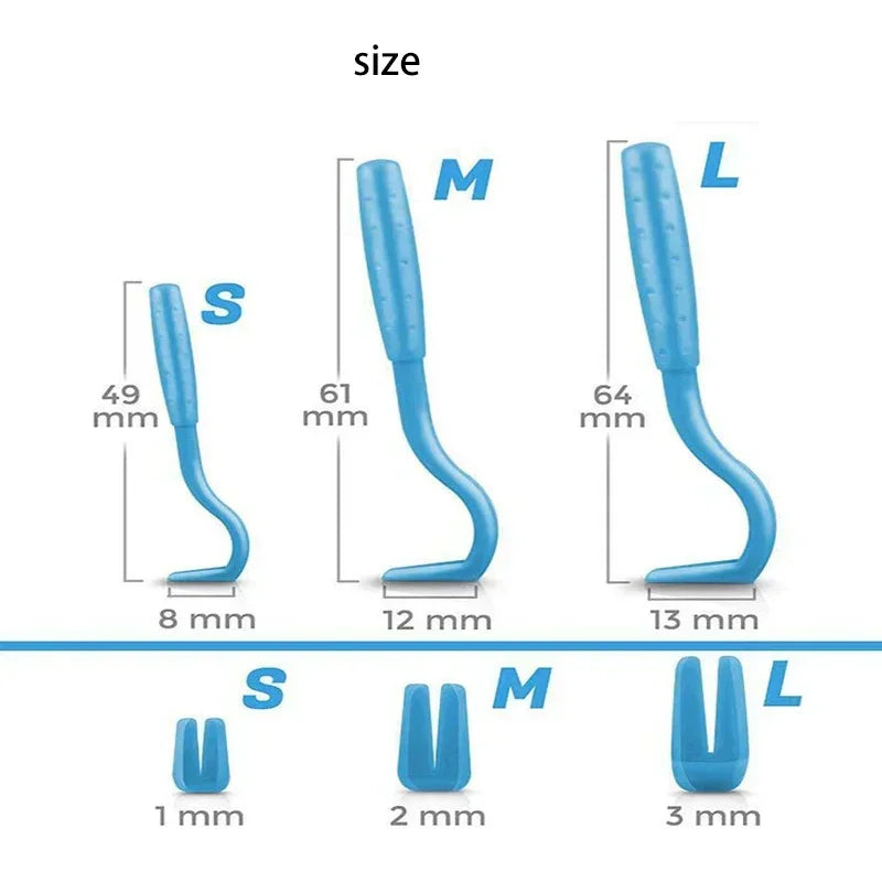 3Pack Flea Remover Hook Tick Remover Tweezer Tick Pull Pet Cat Dog Tick Clamp Accessaries Pet Mite Flea Extractor Dog Accessarie